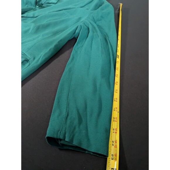 J Jill Jacket Blazer Celtic Dress Coat Women's XL Kelly Green Boxwood Button - Picture 12 of 14